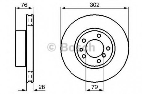 Тормозной диск Bosch 0986478317 (фото 1)