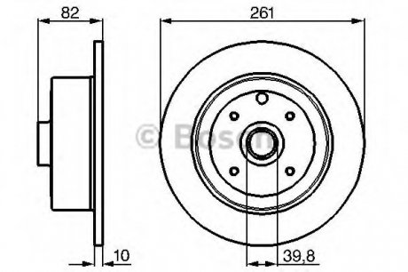 Тормозной диск Bosch 0986478328 (фото 1)