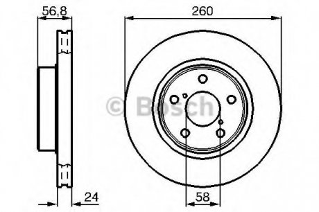 Тормозной диск Bosch 0986478293 (фото 1)