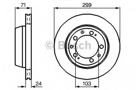 Тормозной диск Bosch 0986478417 (фото 1)