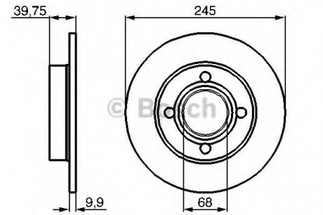 Тормозной диск Bosch 0986478216 (фото 1)