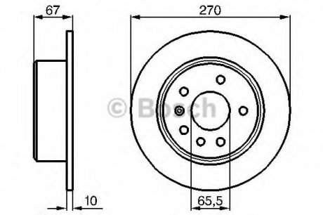 Тормозной диск Bosch 0986478267 (фото 1)