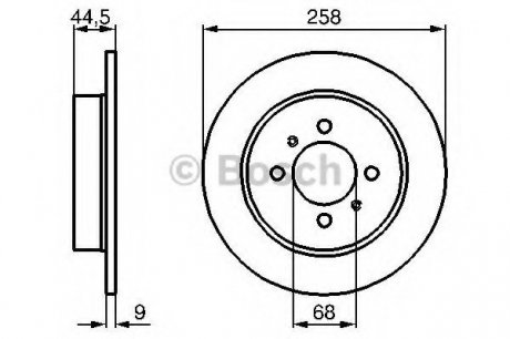 Тормозной диск Bosch 0986478836 (фото 1)