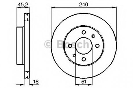 Тормозной диск Bosch 0986478533 (фото 1)