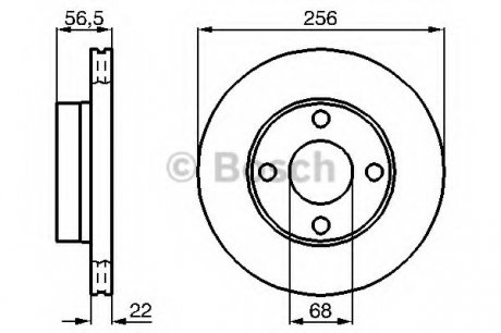 Диск гальмівний Bosch 0986478550 (фото 1)