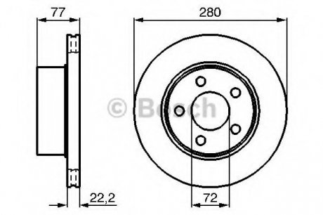 Тормозной диск Bosch 0986478694 (фото 1)