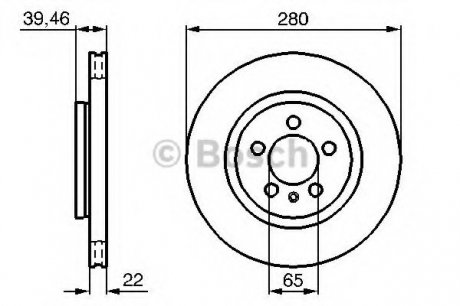 Тормозной диск Bosch 0986479156 (фото 1)