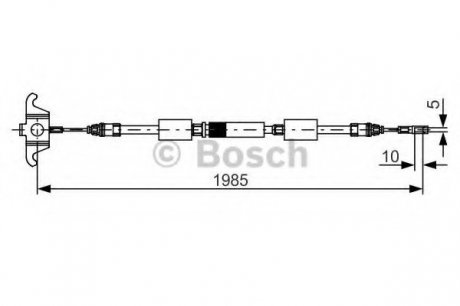 Трос тормозной Bosch 1987482128 (фото 1)