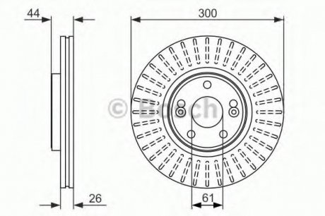 Тормозной диск Bosch 0986479668 (фото 1)