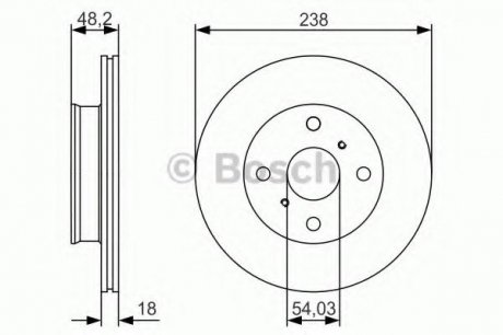 Тормозной диск Bosch 0986479R75 (фото 1)