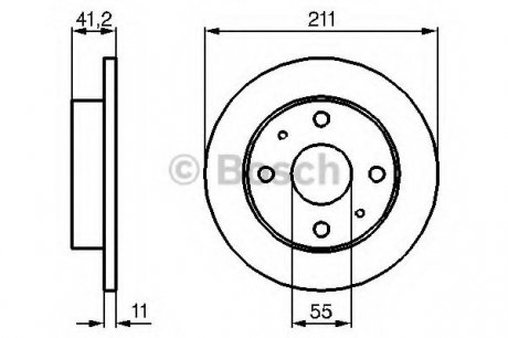 Гальмівний диск Bosch 0986479119 (фото 1)