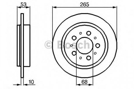 Тормозной диск Bosch 0986478042 (фото 1)