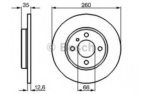 Тормозной диск Bosch 0986478029 (фото 1)