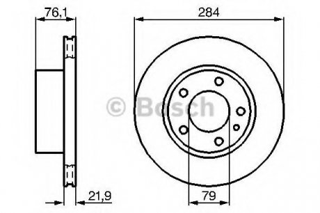 Диск тормозной БМВ Bosch 0986478043 (фото 1)