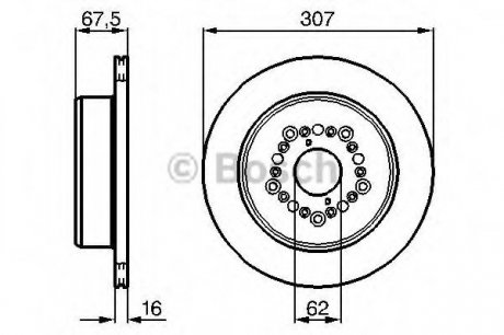 Тормозной диск Bosch 0986479023 (фото 1)