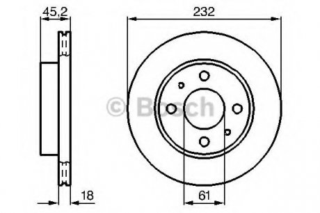 Тормозной диск Bosch 0986478650 (фото 1)