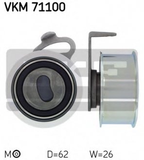 Ролик натягувача ременя (Вир-во) SKF VKM 71100 (фото 1)