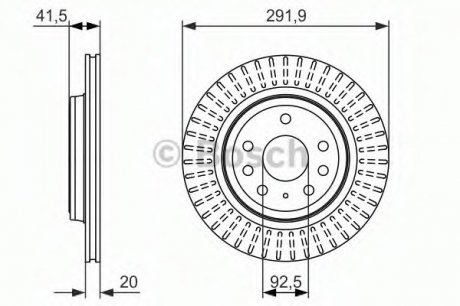 Тормозной диск Bosch 0986479950 (фото 1)