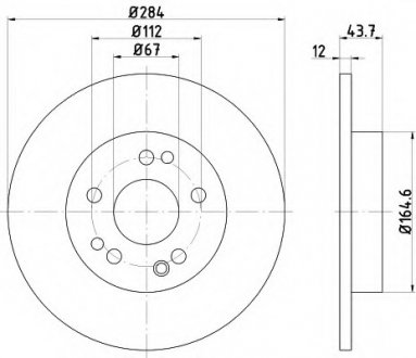 Тормозной диск TEXTAR 92031803 (фото 1)