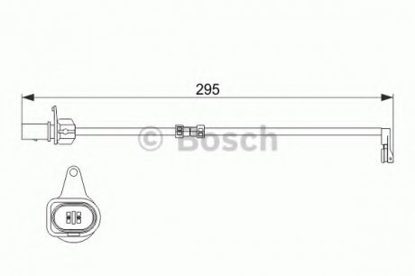Датчик зносу гальм. колодок Audi A6/A7/A8 3.0TDI/3.0TFSI 10- Bosch 1987474508 (фото 1)