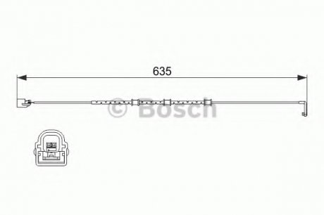 Датчик зносу гальмівних колодок Bosch 1987474515 (фото 1)