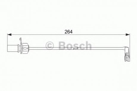 Датчик зносу гальмівних колодок Bosch 1987474517 (фото 1)