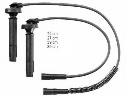 Комплект кабелів високовольтних (вир-во) Beru ZEF1561 (фото 1)