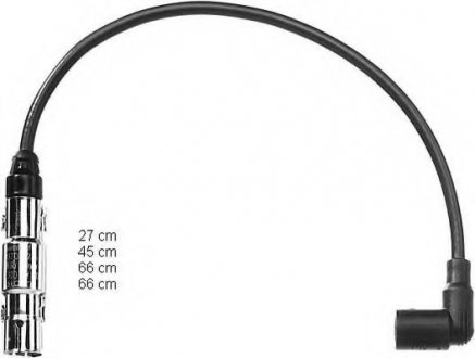 Комплект кабелів високовольтних (вир-во) Beru ZEF989 (фото 1)