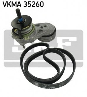 Поликлиновой ременный комплект SKF VKMA 35260 (фото 1)