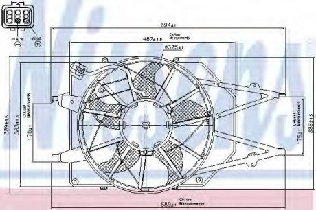 Вентилятор NISSENS 85216 (фото 1)