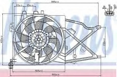 Вентилятор NISSENS 85208 (фото 1)