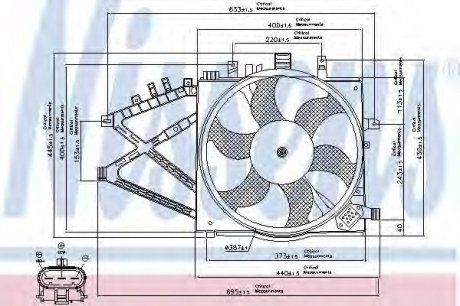 Вентилятор NISSENS 85190 (фото 1)