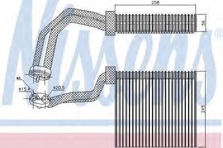 Испаритель NISSENS 92293