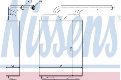 Пічка RN TWINGO I(93-)1.0 i(+)[OE 77 01 036 909] NISSENS 73349 (фото 1)