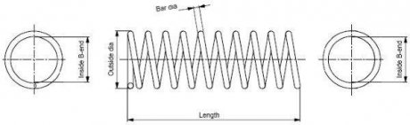Пружина MONROE SP0505 (фото 1)
