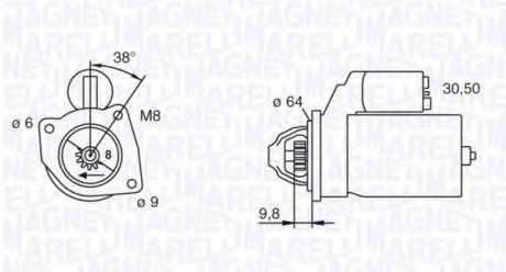 Стартер Magneti Marelli 063101018010 (фото 1)