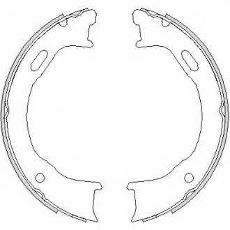 Колодки гальмівні барабанні REMSA 4747.00 (фото 1)