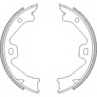 Тормозные колодки барабанные REMSA 4704.00