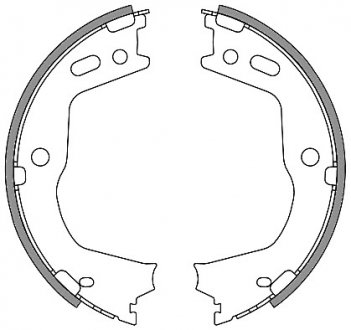 Колодки гальмівні барабанні REMSA 4666.00 (фото 1)