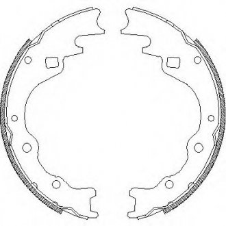 Тормозные колодки барабанні REMSA 4365.00