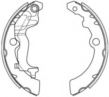 Гальмівні колодки барабані REMSA 4251.00