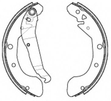 Тормозные колодки барабанные REMSA 4231.00