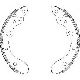 Тормозные колодки барабанні REMSA 4128.00