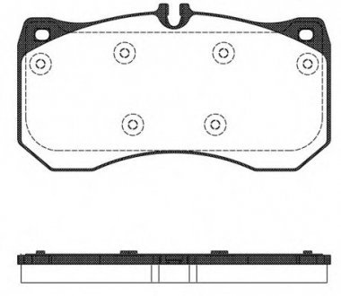 Тормозные колодки дисковые REMSA 1497.00