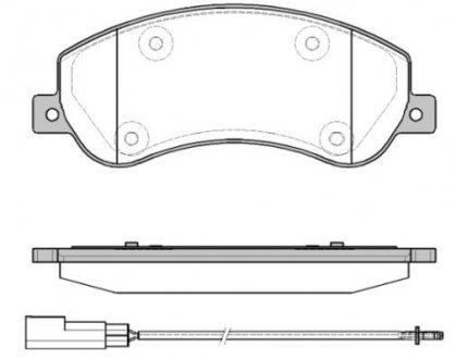 Тормозные колодки дисковые REMSA 1250.11 (фото 1)