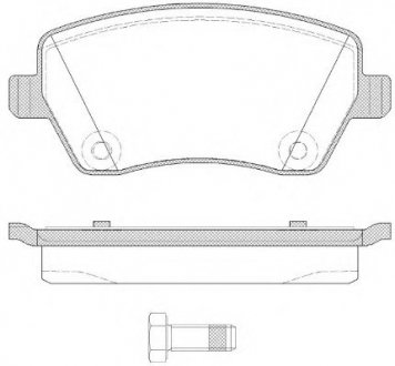 Тормозные колодки дисковые REMSA 0987.22