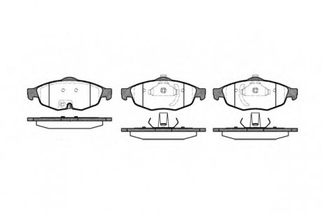 Колодки гальмівні перед. Chrysler Sebring 04.01-06.07 REMSA 0812.02 (фото 1)