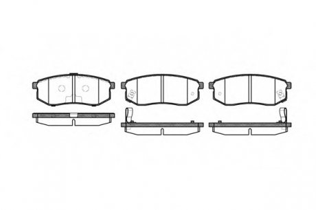Тормозные колодки дисковые REMSA 0749.02