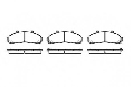 Тормозные колодки дисковые REMSA 0571.02