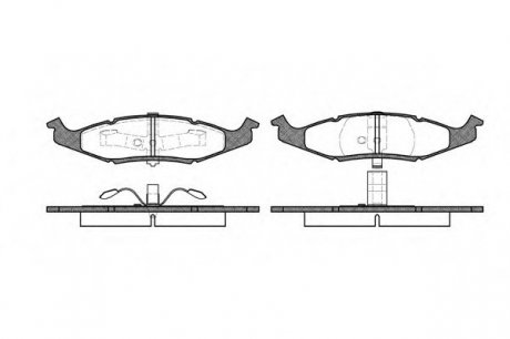 Тормозные колодки дисковые REMSA 0477.00